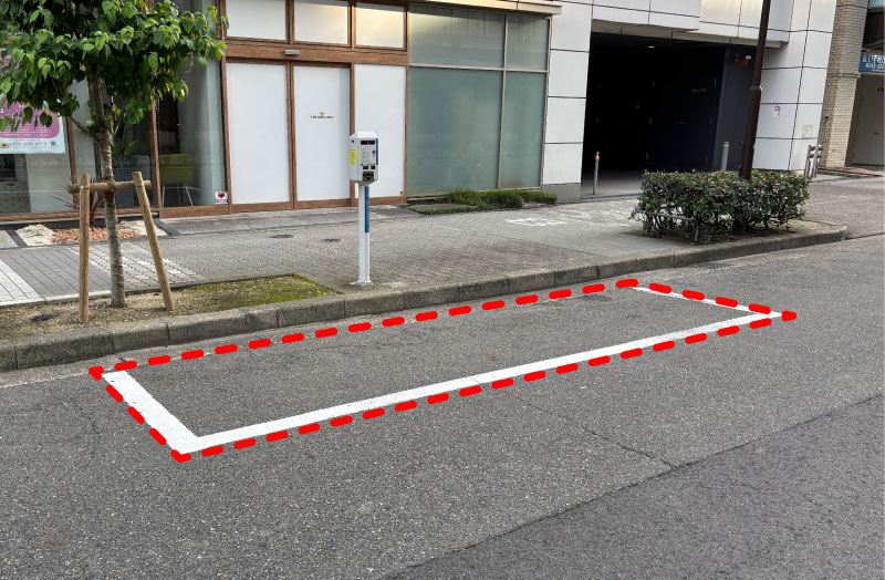 駐車位置の写真